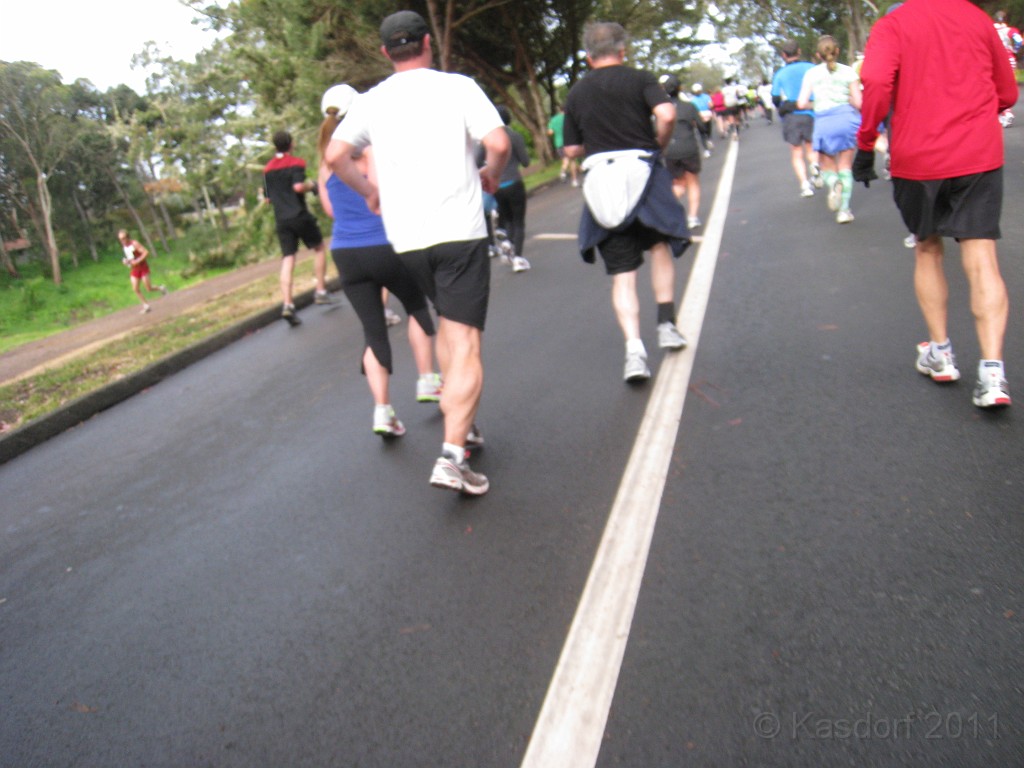 2011 Bay to Breakers Sunday 0450.JPG - I was able to participate in the 2011, 100th anniversary of the San Francisco Bay to Breakers 12K race. A great weekend for sight seeing and racing.